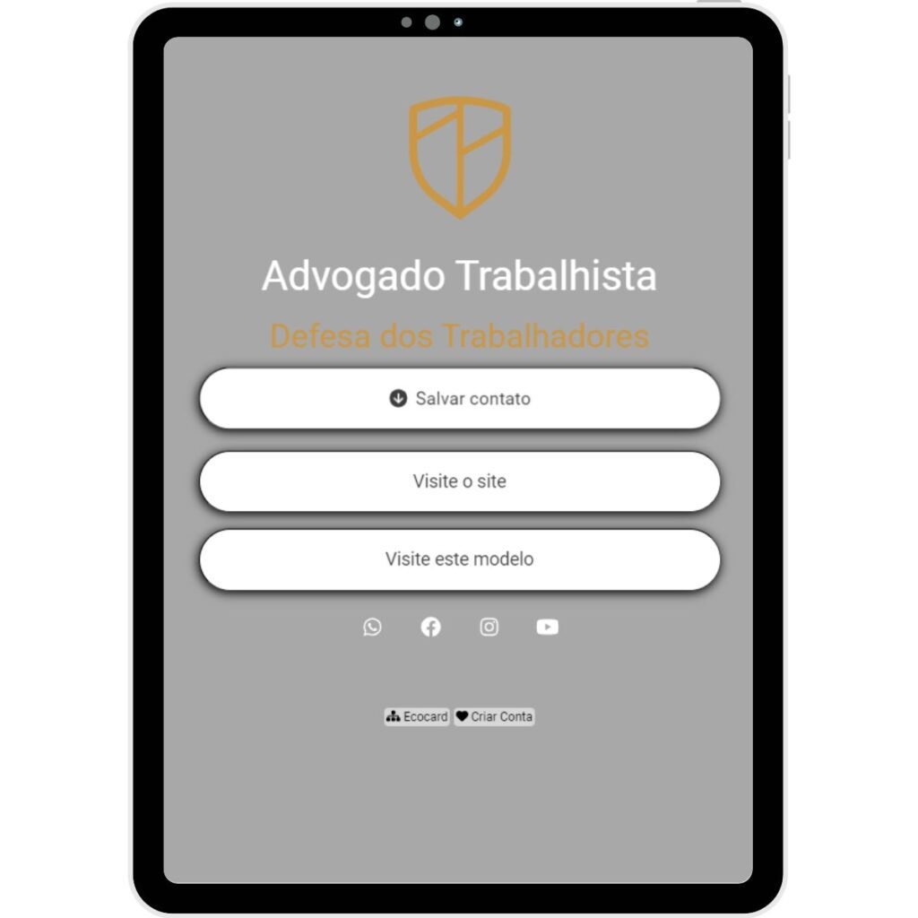 Cartão de Visita Digital Mod. 558 3 cartaodevisita advogado trabalhista 558