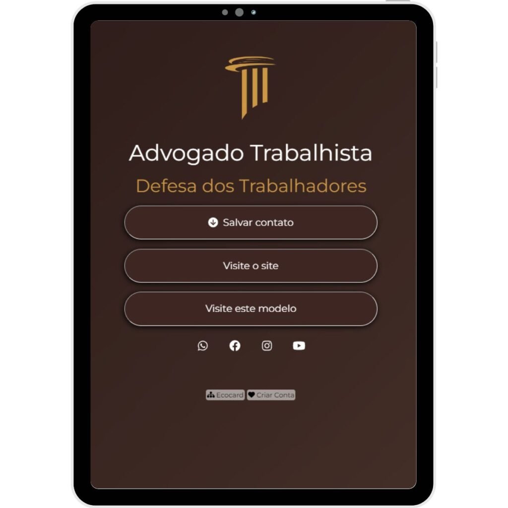 Cartão de Visita Digital Mod. 560 5 cartaodevisita advogado trabalhista 559 3