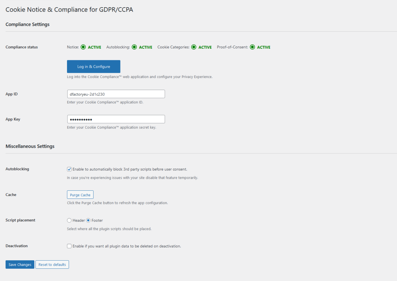 Cookie Notice & Compliance for GDPR / CCPA