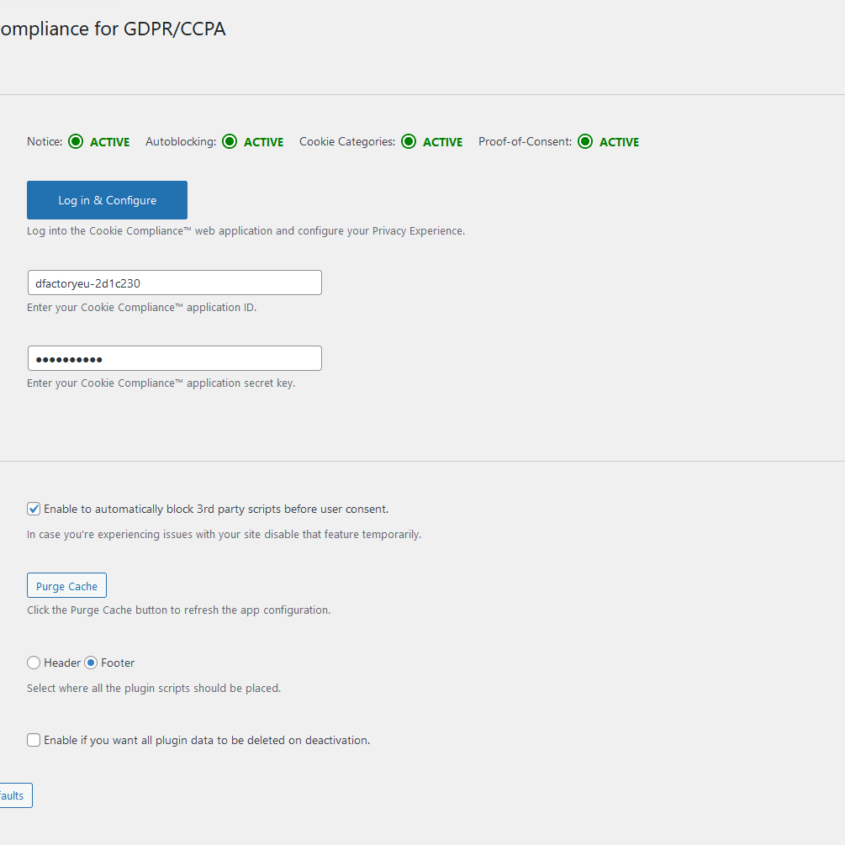 Cookie Notice & Compliance for GDPR / CCPA